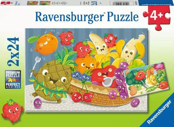 Ravensberger Matratzen Kinderpuzzle ab 4 Jahren - Freche Früchte - 24 Teile