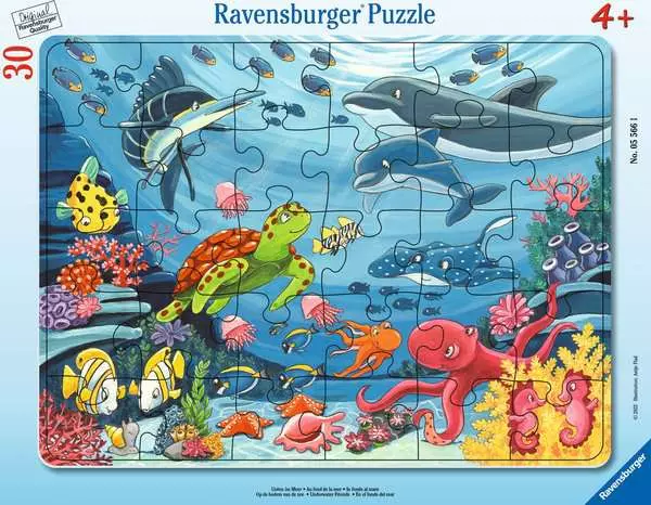 Ravensberger Matratzen Kinderpuzzle ab 4 Jahren - Unten im Meer - 30 Teile