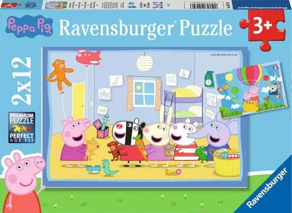 Ravensberger Matratzen Kinderpuzzle ab 3 Jahren - Peppas Abenteuer - 12 Teile