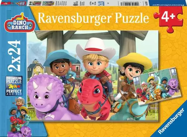 Ravensberger Matratzen Kinderpuzzle ab 4 Jahren - Dino Ranch Freundschaft - 24 Teile