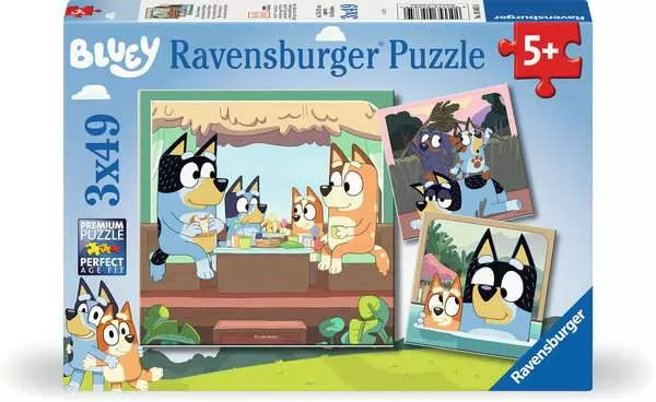 Ravensberger Matratzen Kinderpuzzle ab 5 Jahren - Blueys Abenteuer - 49 Teile