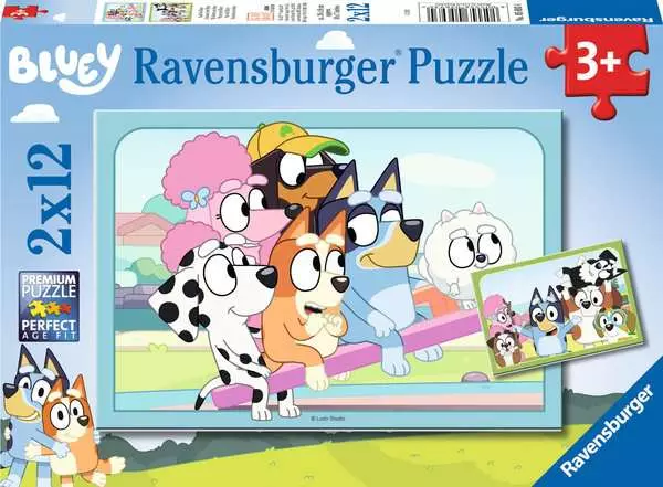 Ravensberger Matratzen Kinderpuzzle ab 3 Jahren - Spaß mit Bluey - 12 Teile