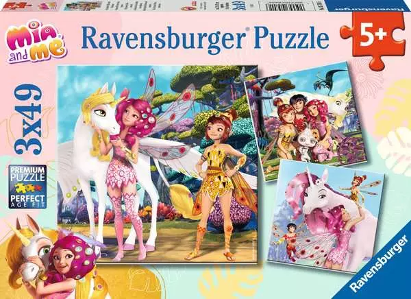 Ravensberger Matratzen Kinderpuzzle ab 5 Jahren - Im Land der Elfen und Einhörner - 49 Teile