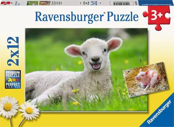 Ravensberger Matratzen Kinderpuzzle ab 3 Jahren - Unsere Bauernhoftiere - 12 Teile