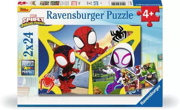 Ravensberger Matratzen Kinderpuzzle ab 4 Jahren - Spidey und seine Super-Freunde - 24 Teile