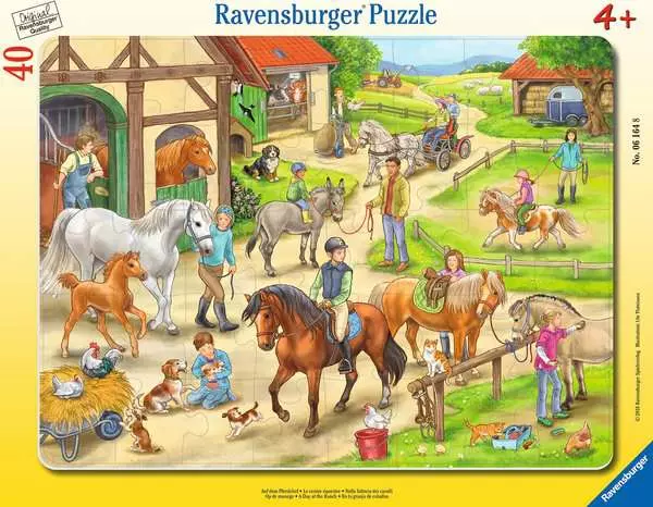 Ravensberger Matratzen Kinderpuzzle ab 4 Jahren - Auf dem Pferdehof - 40 Teile