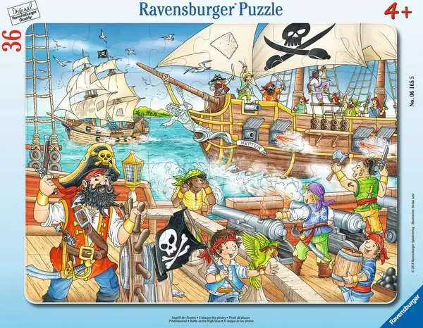 Ravensberger Matratzen Kinderpuzzle ab 4 Jahren - Angriff der Piraten - 36 Teile