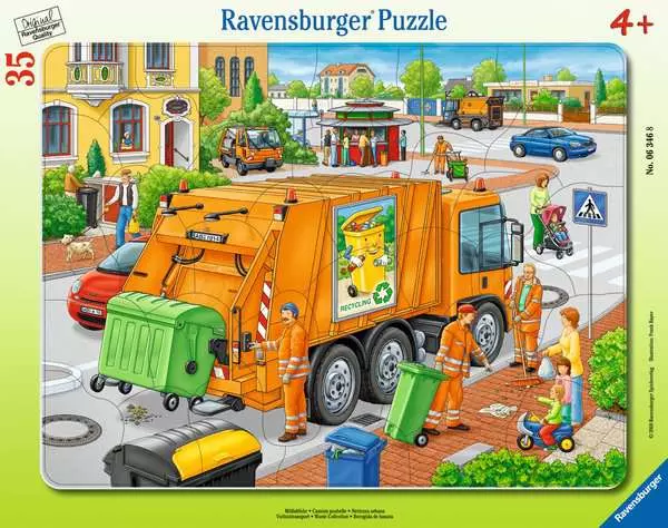 Ravensberger Matratzen Kinderpuzzle ab 4 Jahren - Müllabfuhr - 35 Teile