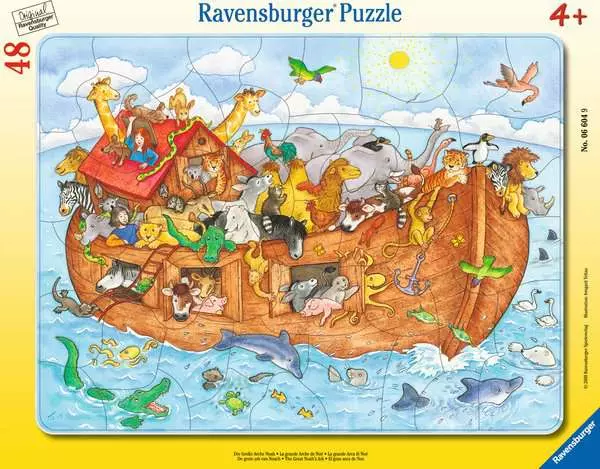 Ravensberger Matratzen Kinderpuzzle ab 4 Jahren - Die große Arche Noah - 48 Teile