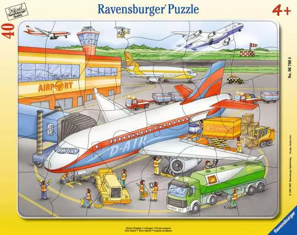 Ravensberger Matratzen Kinderpuzzle ab 4 Jahren - Kleiner Flugplatz - 40 Teile