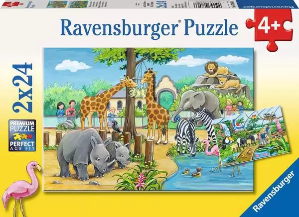 Ravensberger Matratzen Kinderpuzzle ab 4 Jahren - Willkommen im Zoo - 24 Teile