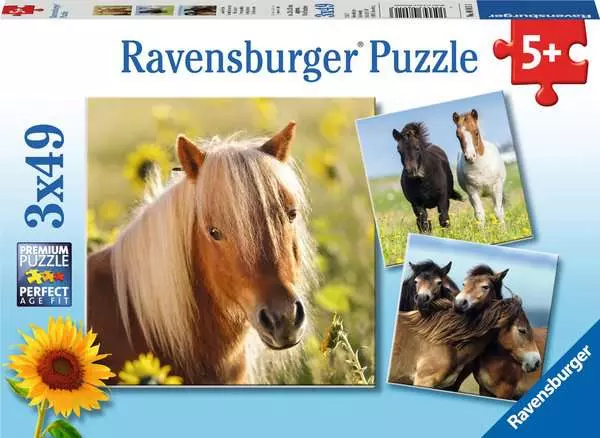 Ravensberger Matratzen Kinderpuzzle ab 5 Jahren - Liebe Pferde - 49 Teile