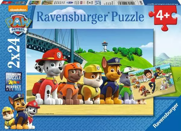 Ravensberger Matratzen Kinderpuzzle ab 4 Jahren - Heldenhafte Hunde - 24 Teile