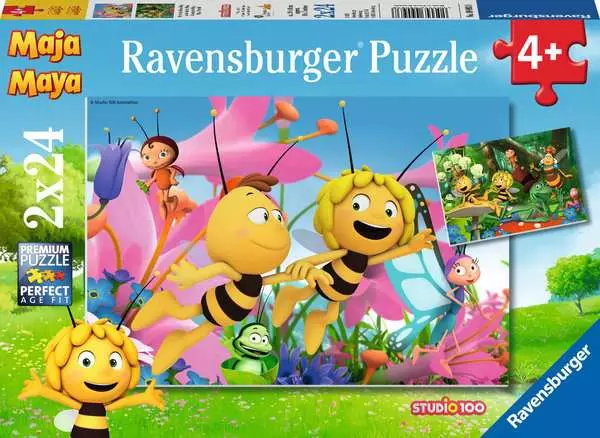 Ravensberger Matratzen Kinderpuzzle ab 4 Jahren - Die kleine Biene Maja - 24 Teile