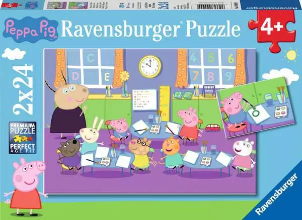 Ravensberger Matratzen Kinderpuzzle ab 4 Jahren - Peppa in der Schule - 24 Teile