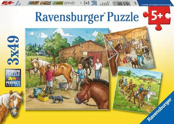 Ravensberger Matratzen Kinderpuzzle ab 5 Jahren - Mein Reiterhof - 49 Teile