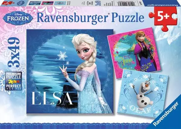 Ravensberger Matratzen Kinderpuzzle ab 5 Jahren - Elsa, Anna & Olaf - 49 Teile