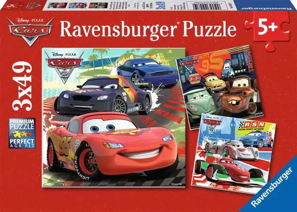 Ravensberger Matratzen Kinderpuzzle ab 5 Jahren - Weltweiter Rennspaß - 49 Teile