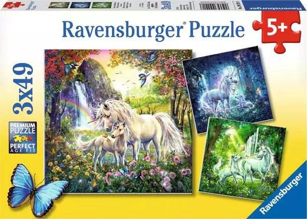 Ravensberger Matratzen Kinderpuzzle ab 5 Jahren - Schöne Einhörner - 49 Teile