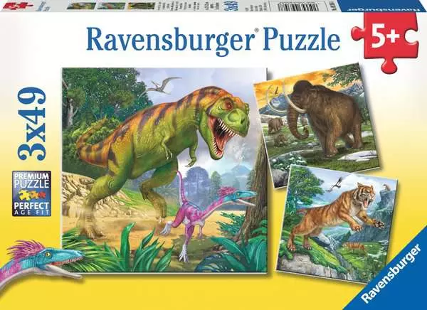 Ravensberger Matratzen Kinderpuzzle ab 5 Jahren - Herrscher der Urzeit - 49 Teile