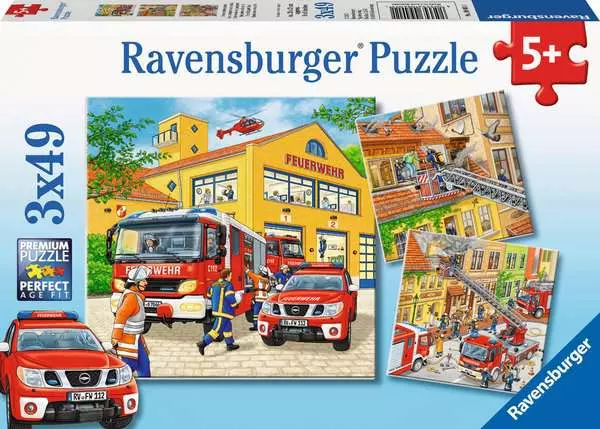 Ravensberger Matratzen Kinderpuzzle ab 5 Jahren - Feuerwehreinsatz - 49 Teile