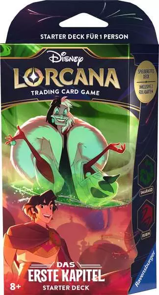 Ravensberger Matratzen Disney Lorcana: Das Erste Kapitel - Starter Deck Smaragd und Rubin (Deutsch)