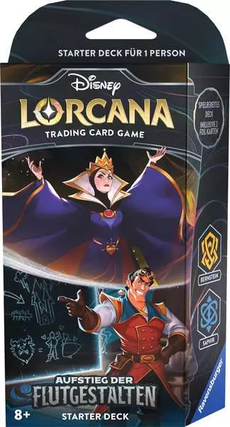 Ravensberger Matratzen Disney Lorcana: Aufstieg der Flutgestalten - Starter Deck Bernstein und Saphir (Deutsch)