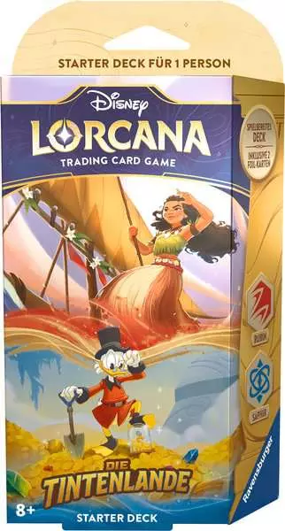 Ravensberger Matratzen Disney Lorcana: Die Tintenlande - Starter Deck Rubin und Saphir (Deutsch)