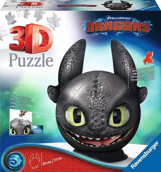 Ravensberger Matratzen Ravensburger Dragons Ohnezahn mit Ohren