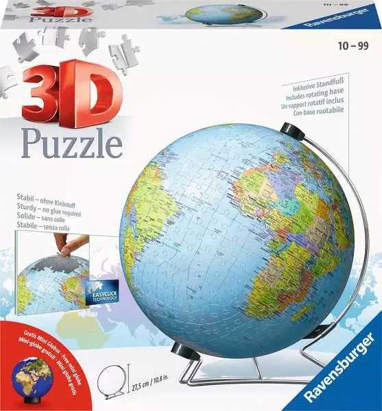 Ravensberger Matratzen 3D Puzzle Ball Globus in deutscher Sprache