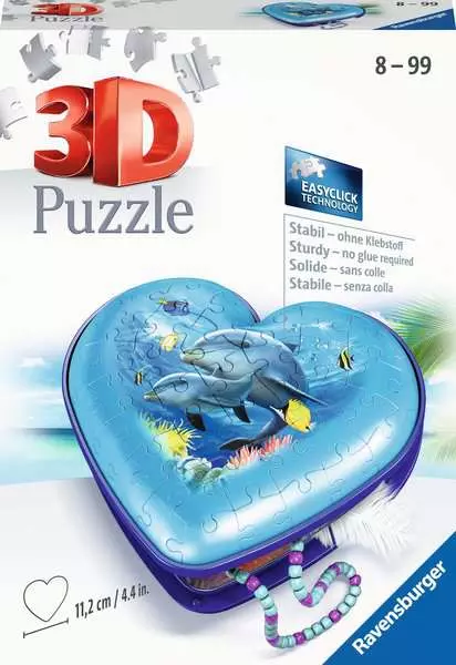 Ravensberger Matratzen 3D Puzzle Herzschatulle - Unterwasserwelt