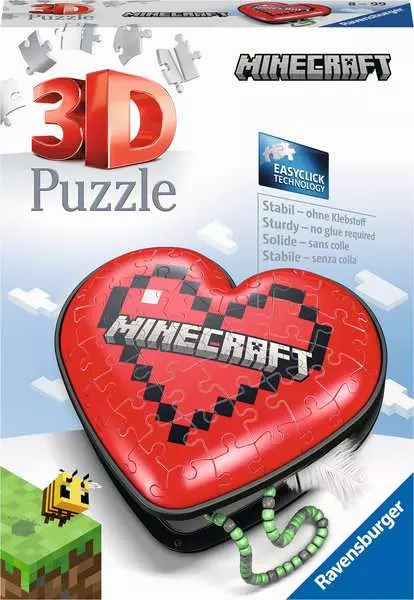 Ravensberger Matratzen 3D Puzzle Herzschatulle - Minecraft