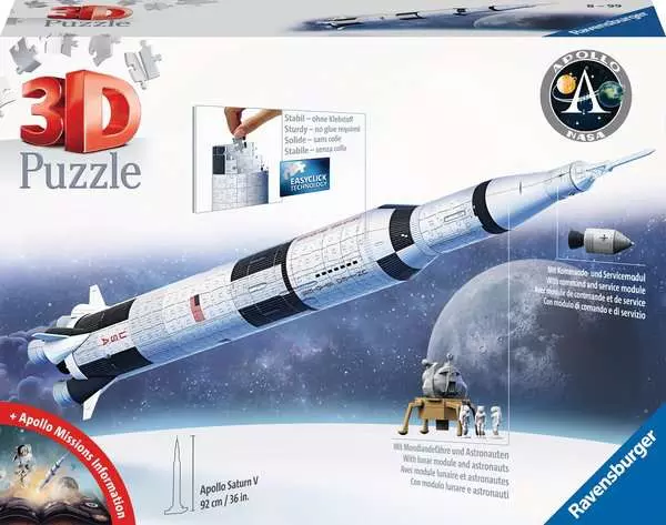 Ravensberger Matratzen 3D Puzzle Apollo Saturn V Rakete