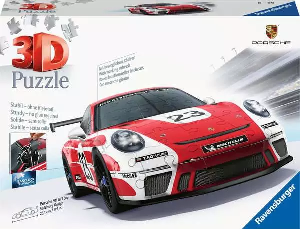 Ravensberger Matratzen 3D Puzzle Porsche 911 GT3 Cup "Salzburg Design"