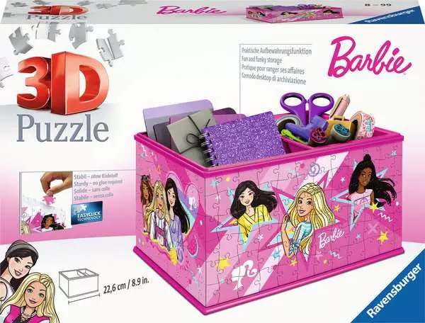 Ravensberger Matratzen 3D Puzzle Aufbewahrungsbox Barbie