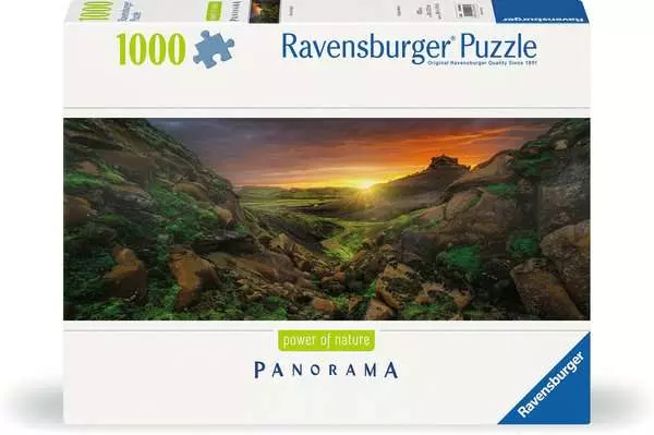 Ravensberger Matratzen Puzzle 1000 Teile - Sonne über Island