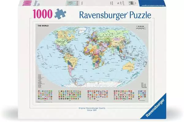 Ravensberger Matratzen Puzzle 1000 Teile - Politische Weltkarte