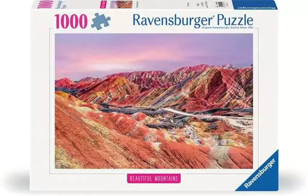 Ravensberger Matratzen Puzzle 1000 Teile - Regenbogenberge, China