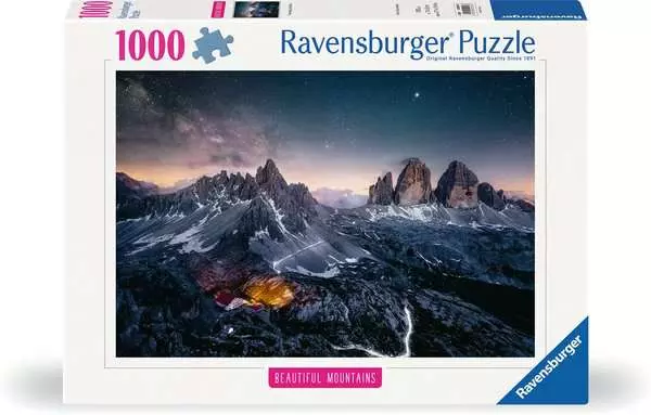 Ravensberger Matratzen Puzzle 1000 Teile - Drei Zinnen, Dolomiten