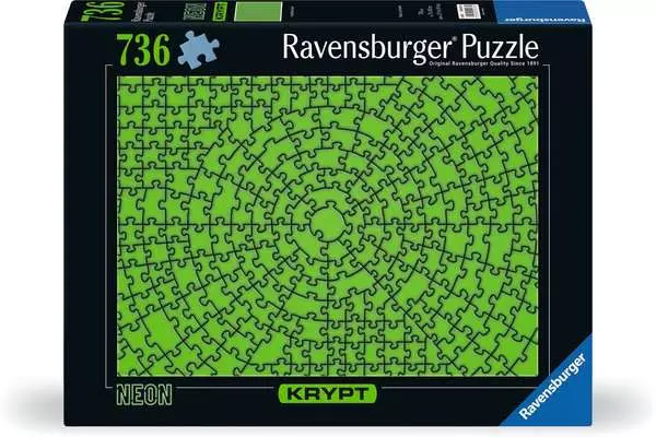 Ravensberger Matratzen Puzzle 736 Teile - Krypt Neon Green