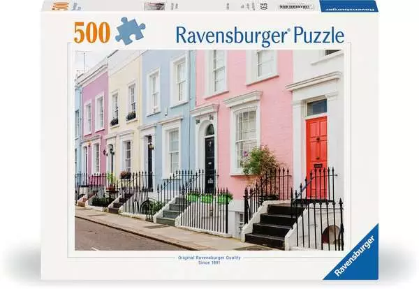 Ravensberger Matratzen Puzzle 500 Teile - Bunte Stadthäuser in London