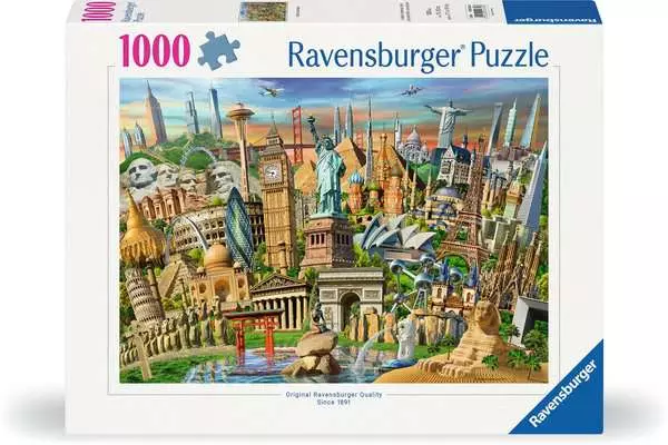 Ravensberger Matratzen Puzzle 1000 Teile - Sehenswürdigkeiten weltweit