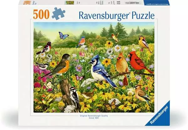 Ravensberger Matratzen Puzzle 500 Teile - Vogelwiese