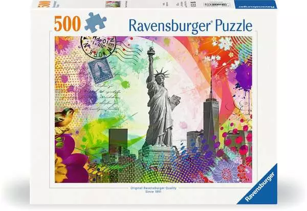 Ravensberger Matratzen Puzzle 500 Teile - Postkarte aus New York