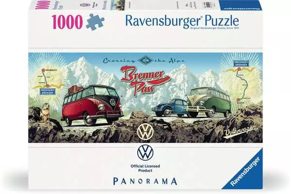 Ravensberger Matratzen Puzzle 1000 Teile - Mit dem VW Bulli über den Brenner