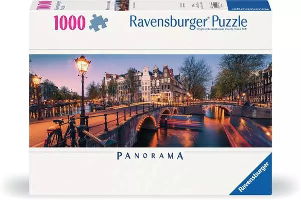 Ravensberger Matratzen Puzzle 1000 Teile - Abend in Amsterdam