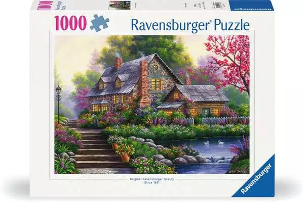 Ravensberger Matratzen Puzzle 1000 Teile - Romantisches Cottage