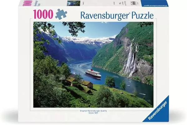 Ravensberger Matratzen Puzzle 1000 Teile - Norwegischer Fjord