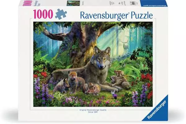 Ravensberger Matratzen Puzzle 1000 Teile - Wölfe im Wald