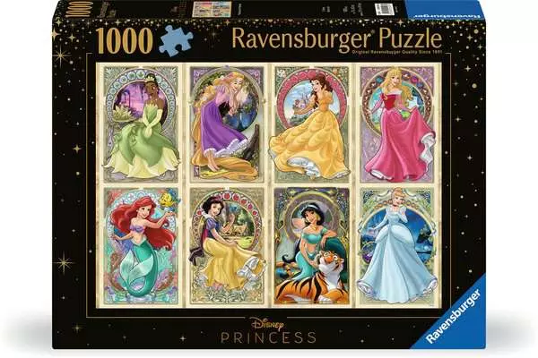 Ravensberger Matratzen Puzzle 1000 Teile - Nouveau Art Prinzessinnen